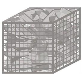 Icône Illustration d’un mètre cube en vrac