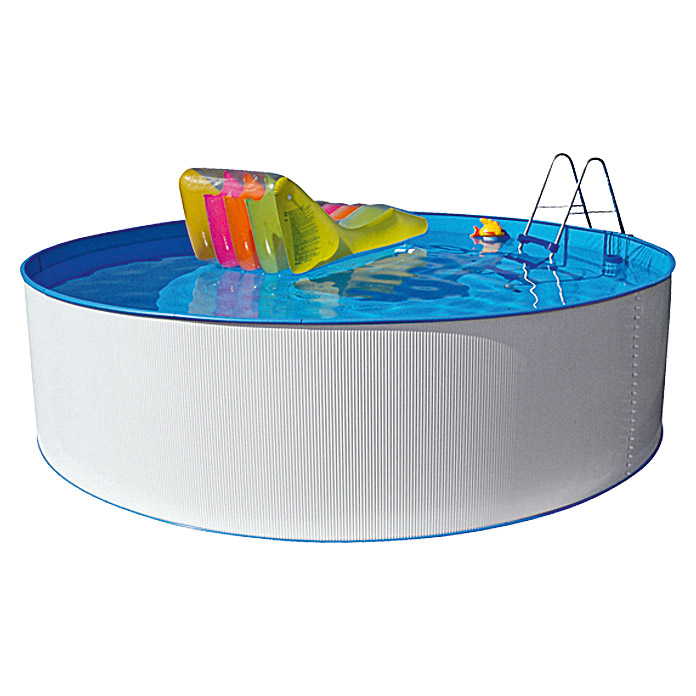 myPool Set per piscina con parete in acciaio New Splasher