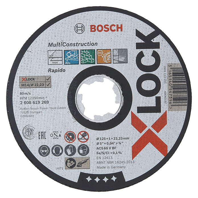 BOSCH Disco troncatore professionale X-Lock Multi Construction