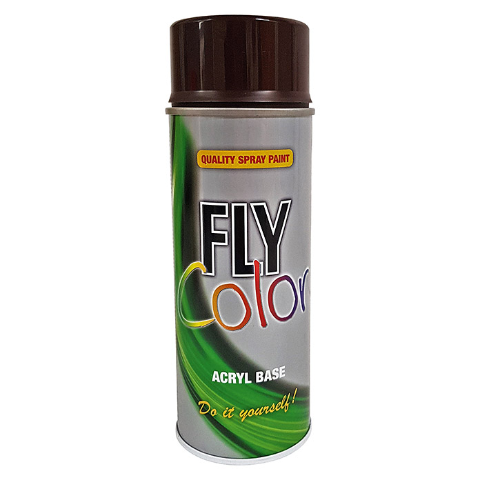 Laque en aérosol Fly Color brun chocolat RAL 8017
