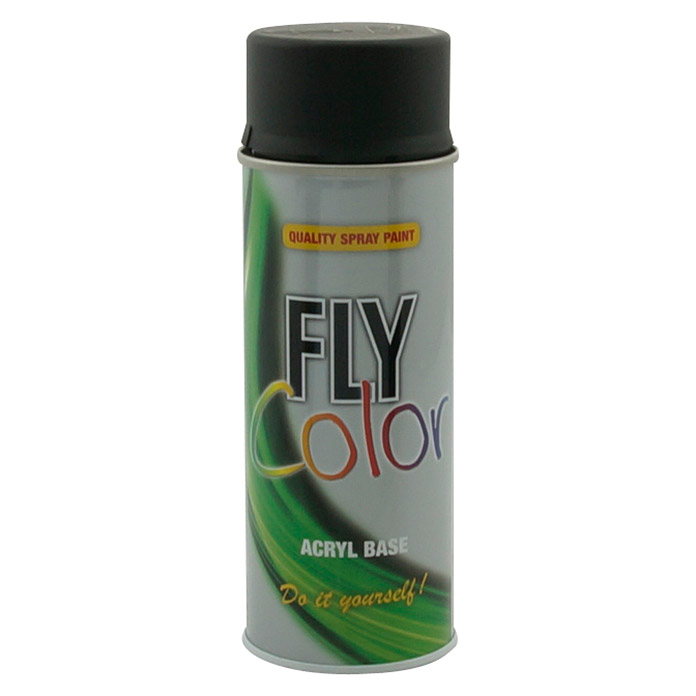 Laque en aérosol Fly Color noire RAL 9005