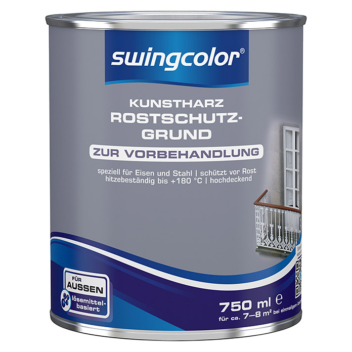 swingcolor Kunstharz Rostschutzgrund Grau