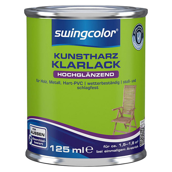 swingcolor Kunstharz Klarlack hochglänzend