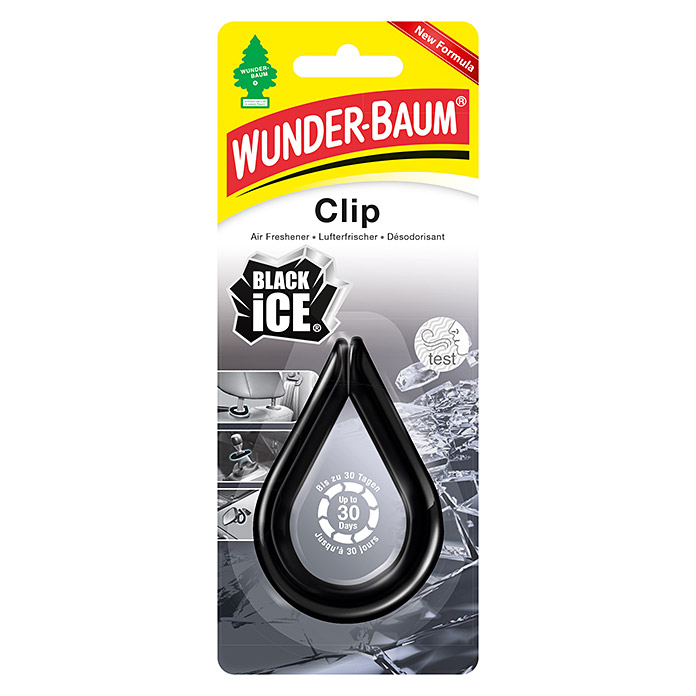 WUNDER-BAUM Clip désodorisant Black Ice
