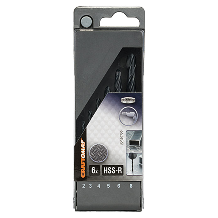 Cassette pour forets HSS-R Craftomat 6 pces