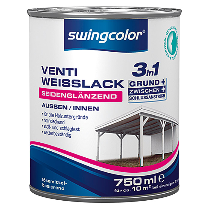 swingcolor Vernice traspirante bianca 3in1