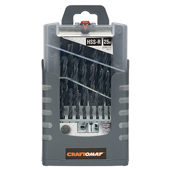 Cassette Gripbox pour forets HSS-R Craftomat 25 pces
