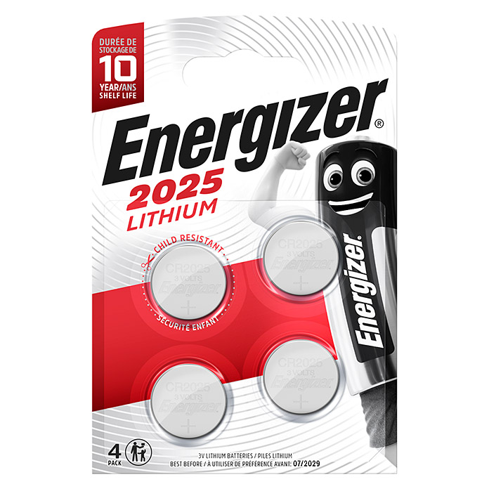ENERGIZER Knopfzellenbatterie Lithium CR2025