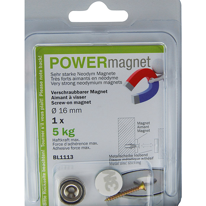 Magnete POWERmagnet avvitabile