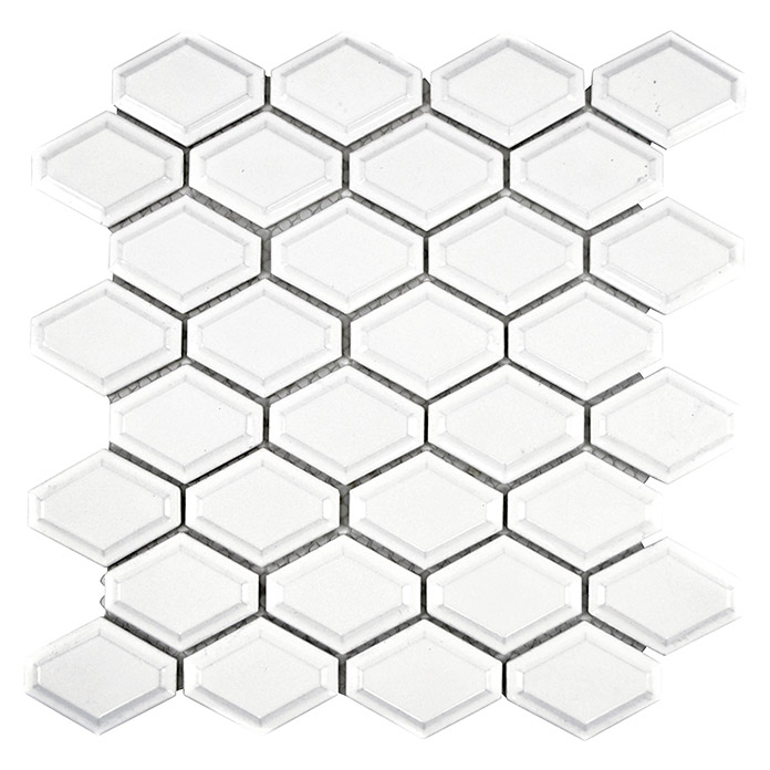 Piastrella per mosaico Diamant CG MD 3WM bianco