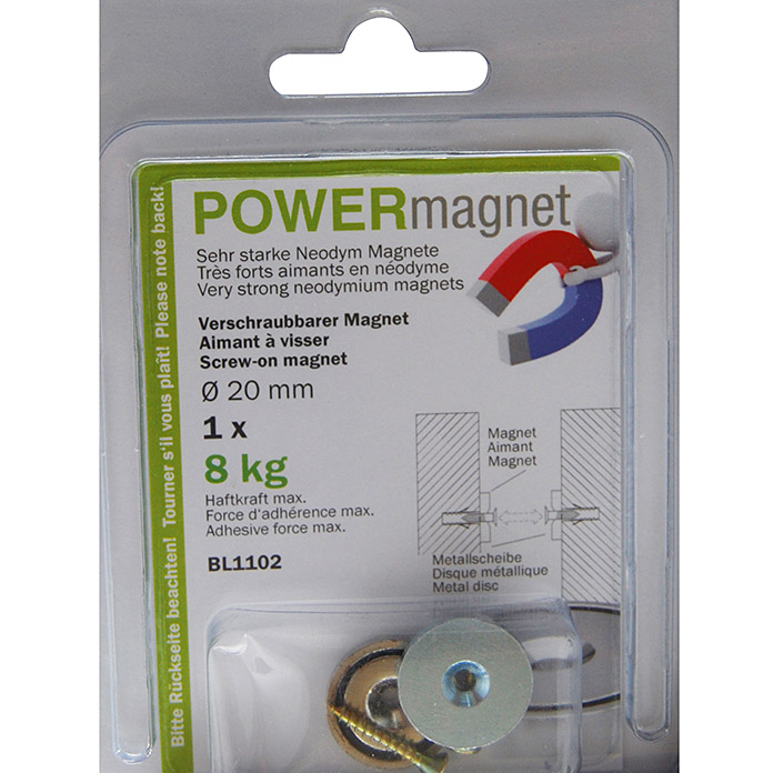 Magnete POWERmagnet avvitabile