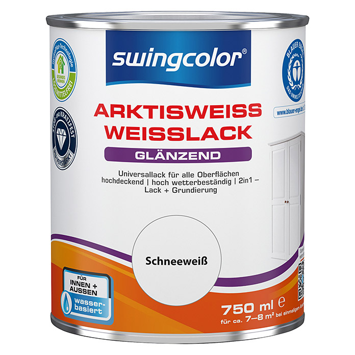 swingcolor Arktisweiss Vernice bianco lucido