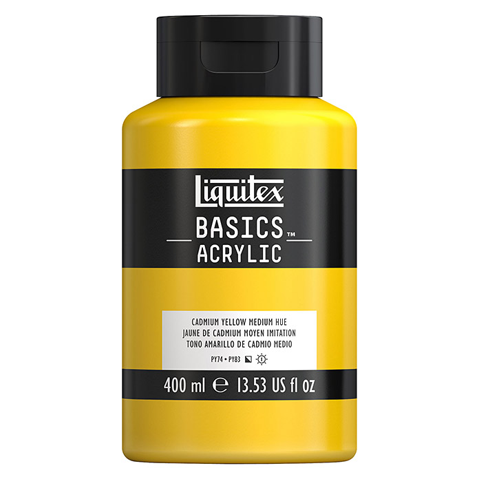 Liquitex Basics peinture acrylique jaune cadmium moyen