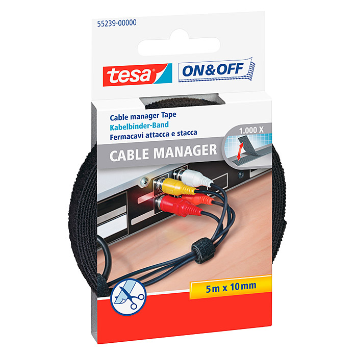 tesa on&off Cable Manager Universal