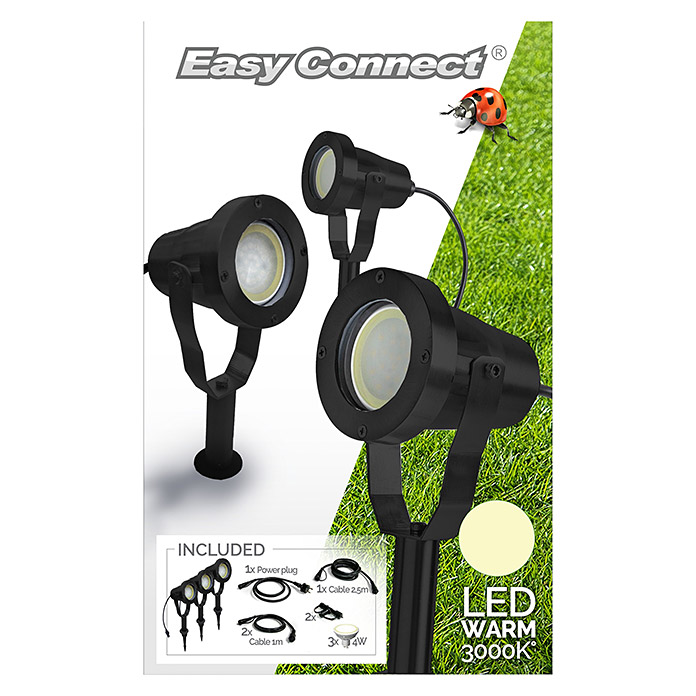 Easy Connect LED-Strahler-Set Alu