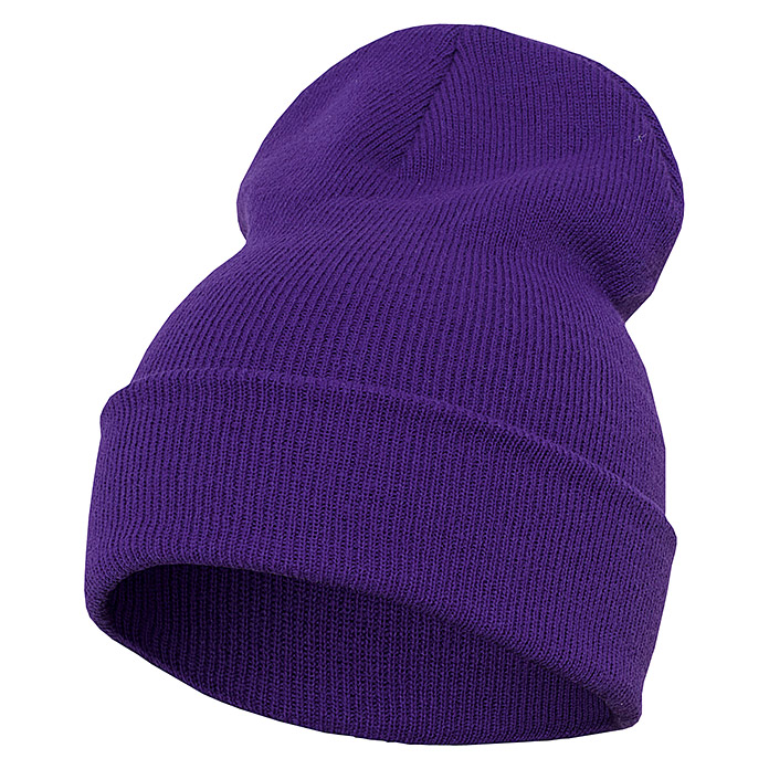 Long Beanie Mütze Violett