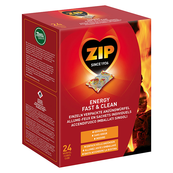 ZIP Energy Fast + Clean Feueranzünder