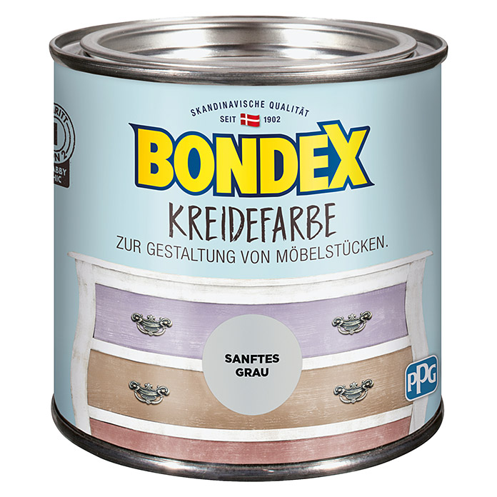 BONDEX Kreidefarbe sanftes Grau
