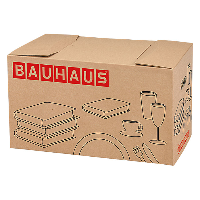 Carton pour livres et vaisselle BAUHAUS