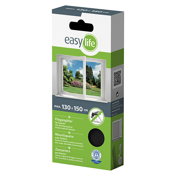 Grille moustiquaire Easy life anthracite