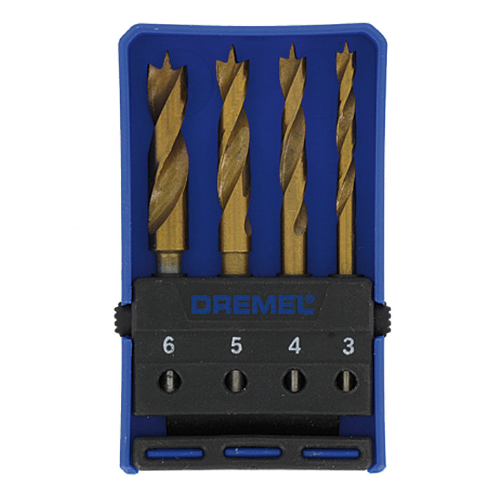 DREMEL Set punte per legno mod. 636. (4 pezzi, 3/4/5/6 mm)