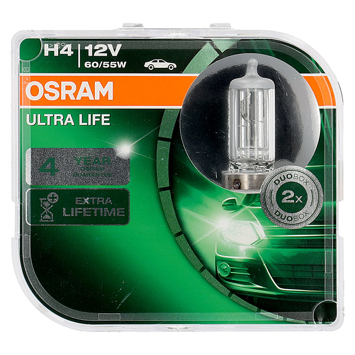 OSRAM Ultra Life Halogen-Scheinwerferlampen Set 