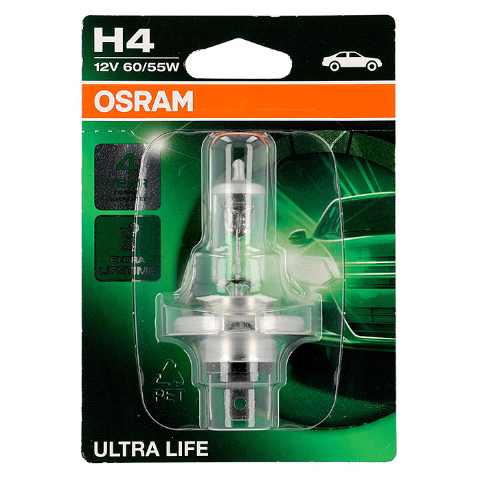 Lampe-phare halogène Ultra Life d'OSRAM