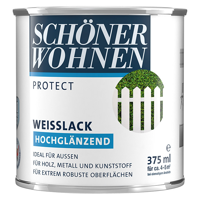 SCHÖNER WOHNEN PROTECT Weisslack hochglänzend