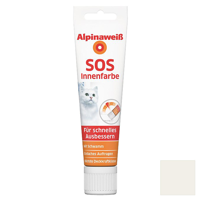 Alpinaweiss Wandfarbe SOS Tube