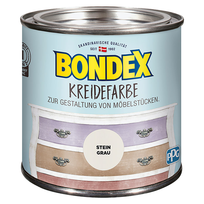 BONDEX Kreidefarbe Steingrau