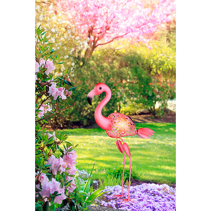 GLOBO Solarlampe Flamingo