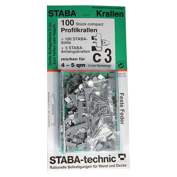 STABA Profilbrettkrallen C 3