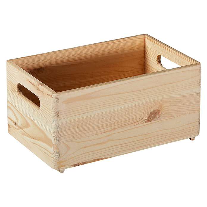 Stapelbox (Kiefer, L x B x H: 30 x 20 x 14 cm, FSC)