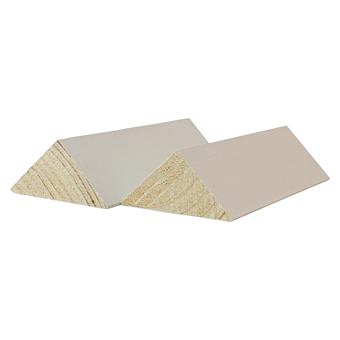 Listello triangolare bianco 1000 x 30 x 30 mm