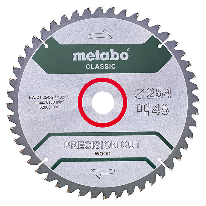 metabo Lame de scie circulaire PrecisionCut wood - classic 