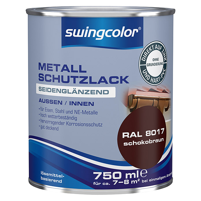 swingcolor vernice protettiva per metalli marrone cioccolato