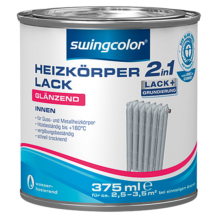 Laque pour radiateurs 2-en-1 swingcolor blanc