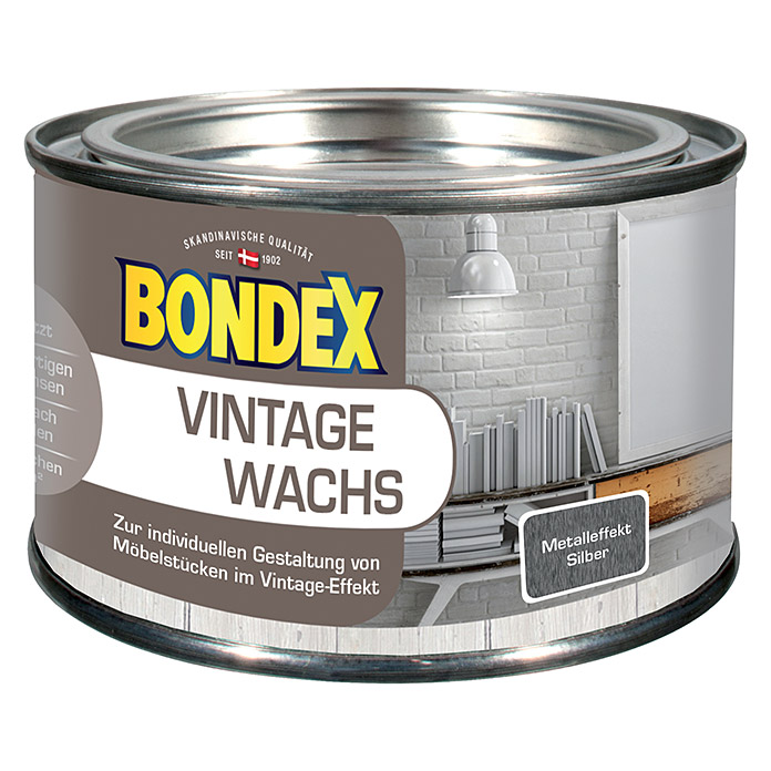 BONDEX Vintage Wachs Silber