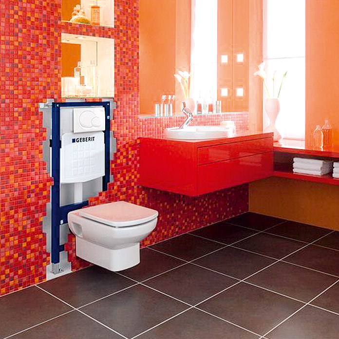 Geberit Wand WC Montageelement Kombifix Basic Vorwandelement UnterputzSpülkasten