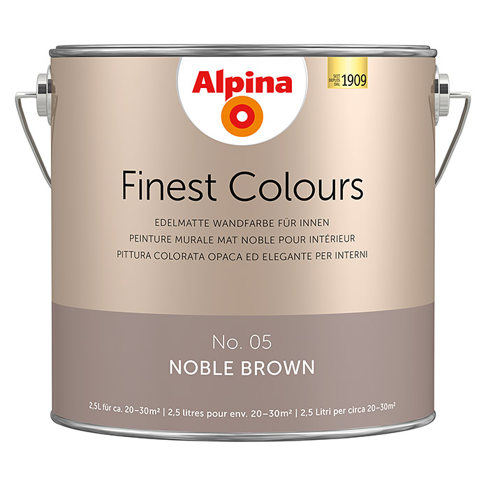 Alpina Finest Colours Wandfarbe Noble Brown