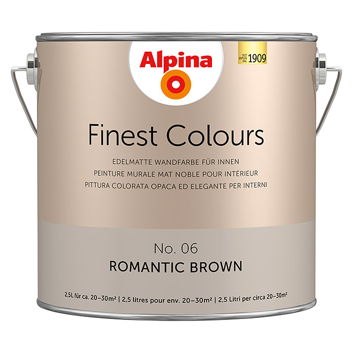 Alpina Finest Colours Pittura murale Romantic Brown