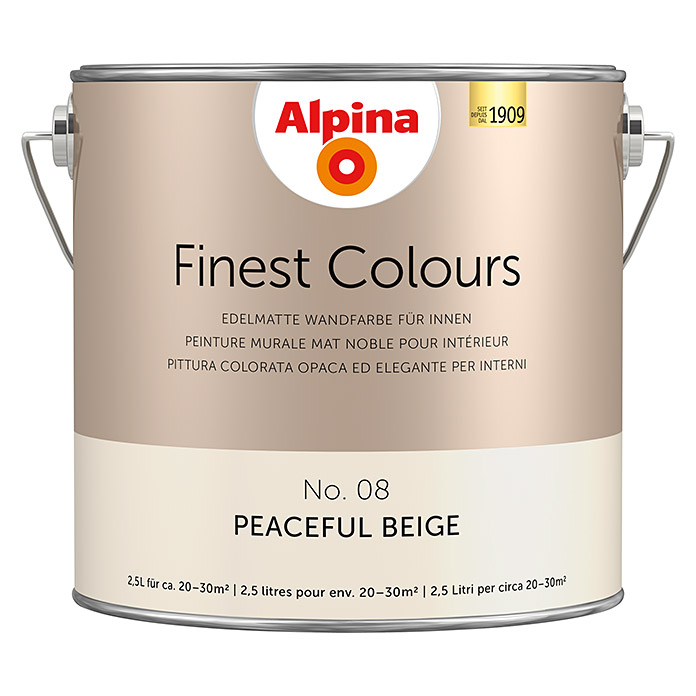 Alpina Finest Colours Wandfarbe Peaceful Beige