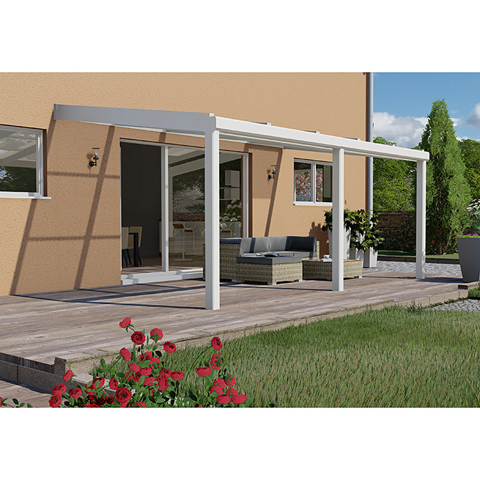 Auvent de terrasse Special Edition avec toit coulissant 5 x 3.5 m