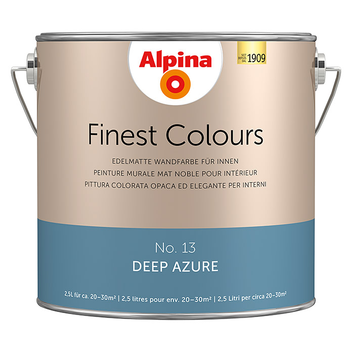 Peinture murale Alpina Finest Colours Deep Azure