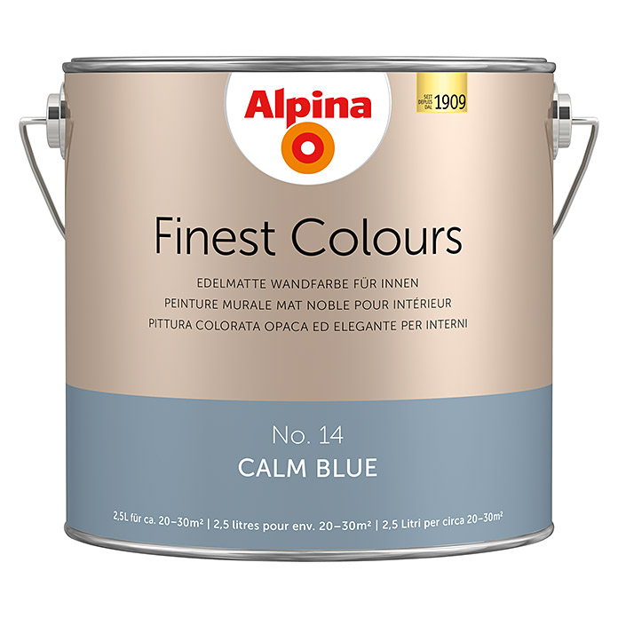 Peinture murale Alpina Finest Colours Calm Blue