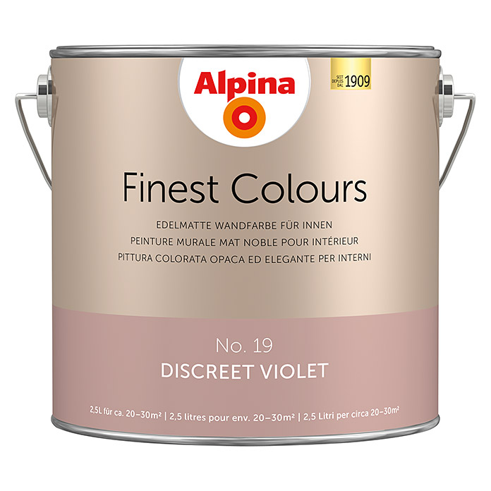 Peinture murale Alpina Finest Colours Discret Violet