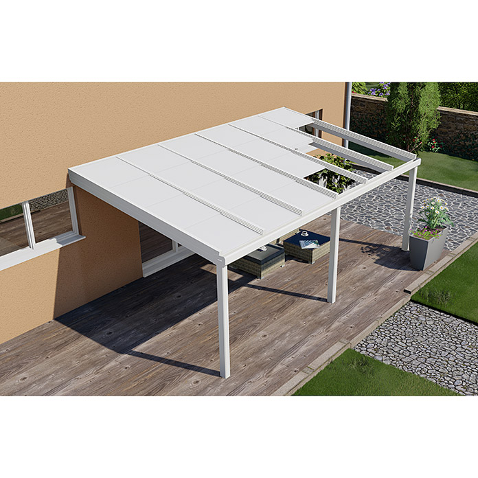 Terrassenüberdachung Special Edition mit Schiebedach 6 x 3.5 m