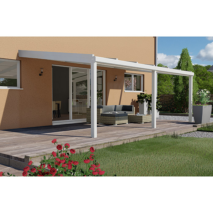 Auvent de terrasse Special Edition avec toit coulissant 6 x 3.5 m