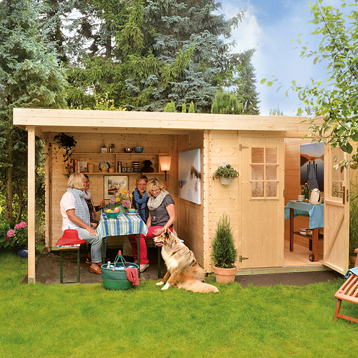 Gartenhaus Eco-Lounge mit Schleppdach