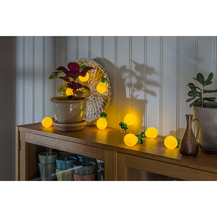 Konstsmide Catena luminosa a LED Ananas